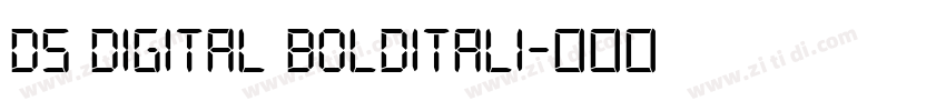 DS Digital Bolditali字体转换
